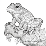 Intricate Patterned Tree Frog Coloring Pages 4