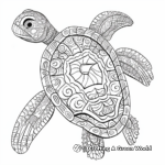 Intricate Patterned Turtle Coloring Pages 2