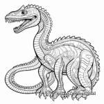Intricate Plateosaurus Dinosaur Coloring Pages 2
