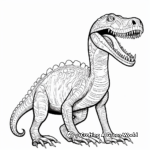 Intricate Plateosaurus Dinosaur Coloring Pages 4