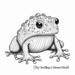 Intricate Poisonous Mushroom Frog Coloring Pages 2