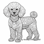 Intricate Poodle Coloring Pages for Artists 1