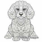 Intricate Poodle Coloring Pages for Artists 2