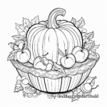 Intricate Pumpkin Pie Coloring Pages 1