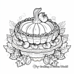 Intricate Pumpkin Pie Coloring Pages 2