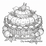 Intricate Pumpkin Pie Coloring Pages 3