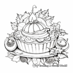 Intricate Pumpkin Pie Coloring Pages 4