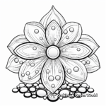 Intricate Raindrop Mosaic Coloring Pages for Adults 1