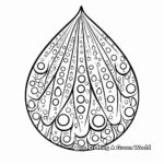 Intricate Raindrop Mosaic Coloring Pages for Adults 4