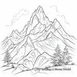 Intricate Rocky Mountain Coloring Pages 1