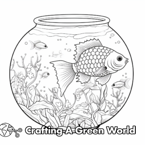 Fish Bowl Coloring Pages - Free & Printable!