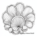 Intricate Seashell Coloring Pages for Relaxation 1