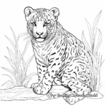 Intricate Snow Leopard Coloring Pages 2