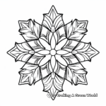 Intricate Snowflake Coloring Pages 2