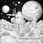 Intricate Space Galaxy Coloring Pages 1