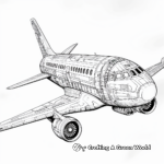 Intricate Space Jet Coloring Pages 3