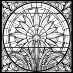 Intricate Stained Glass Patterns Coloring Pages 1