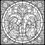 Intricate Stained Glass Patterns Coloring Pages 3