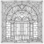 Intricate Stained Glass Patterns Coloring Pages 4