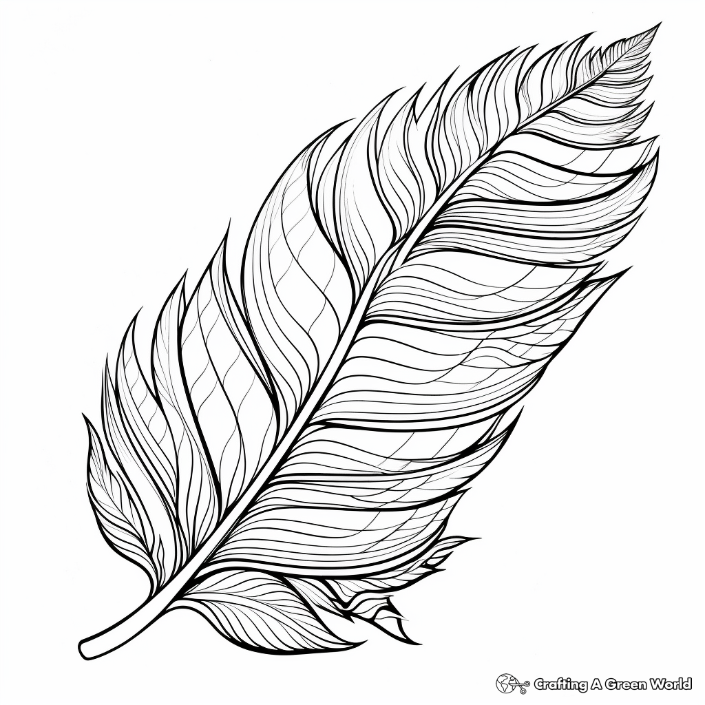 Feather Coloring Pages Free Printable Feather Coloring Pages Free Printable