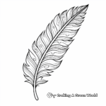 Intricate Turkey Feather Coloring Pages 4