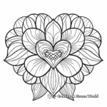 Intricate Valentines Mandala Coloring Pages 4