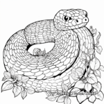 Intricate Viper Snake Coloring Pages 1