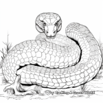Intricate Viper Snake Coloring Pages 3