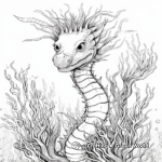 Intricate Weedy Sea Dragon Coloring Pages 1