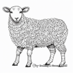 Intricate Wooly Sheep Coloring Pages 1