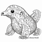 Intricately Patterned Platypus Coloring Pages for Advanced Colorers 2