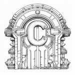Intriguing Capital Letter C Coloring Pages 1