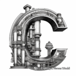 Intriguing Capital Letter C Coloring Pages 2