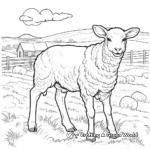 Irish Sheep in the Countryside Coloring Pages 3