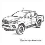Isuzu D-Max Pickup Truck Coloring Pages 1