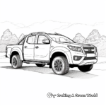 Isuzu D-Max Pickup Truck Coloring Pages 2