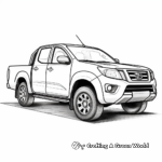 Isuzu D-Max Pickup Truck Coloring Pages 3