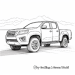 Isuzu D-Max Pickup Truck Coloring Pages 4