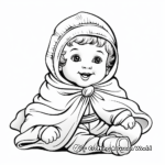 J is for Baby Jesus Coloring Pages 1