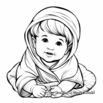 J is for Baby Jesus Coloring Pages 3