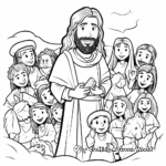 J is for Jesus and His Apostles Coloring Page 1