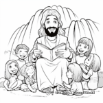 J is for Jesus and Little Children Coloring Page 2