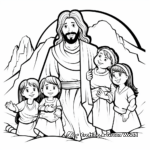 J is for Jesus and Little Children Coloring Page 3