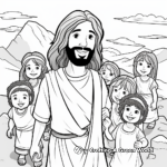 J is for Jesus and Little Children Coloring Page 4