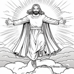 J is for Jesus Ascension Coloring Page 3