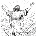 J is for Jesus Ascension Coloring Page 4