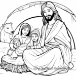 J is for Jesus during the Nativity Coloring Page 3