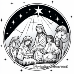 J is for Jesus during the Nativity Coloring Page 4