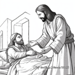 J is for Jesus Healing the Sick Coloring Page 3