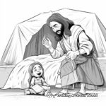 J is for Jesus Healing the Sick Coloring Page 4